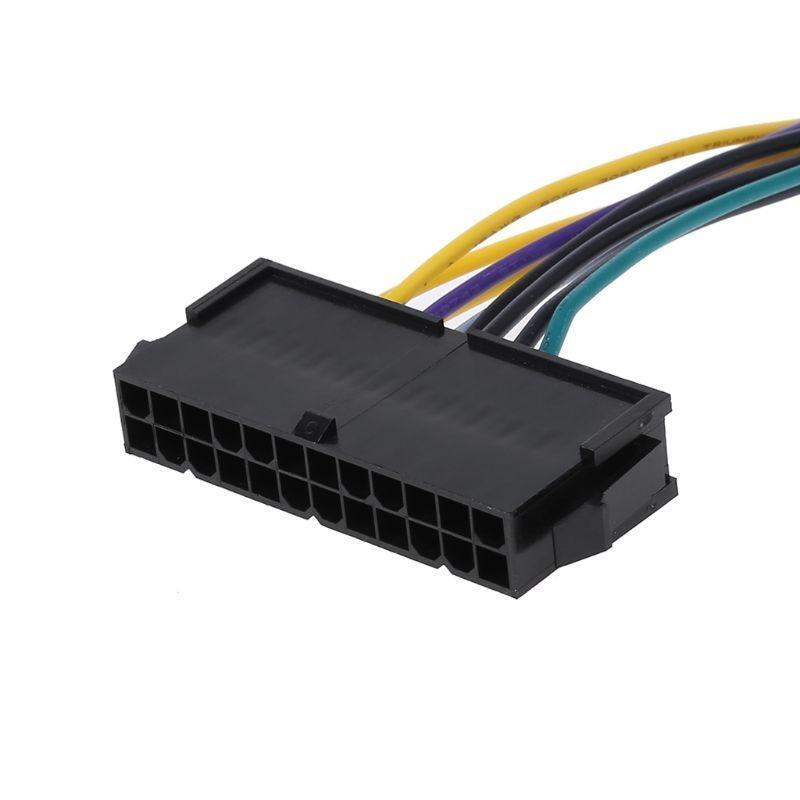 Power Supply Atx Adapter Conventer Cable 24Pin to 8Pin for Dell Mainboard 340mm