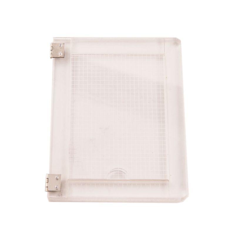 Acrylic Stamp Block with Grids Handmade Card Albums Crafts Supplies Accessories
