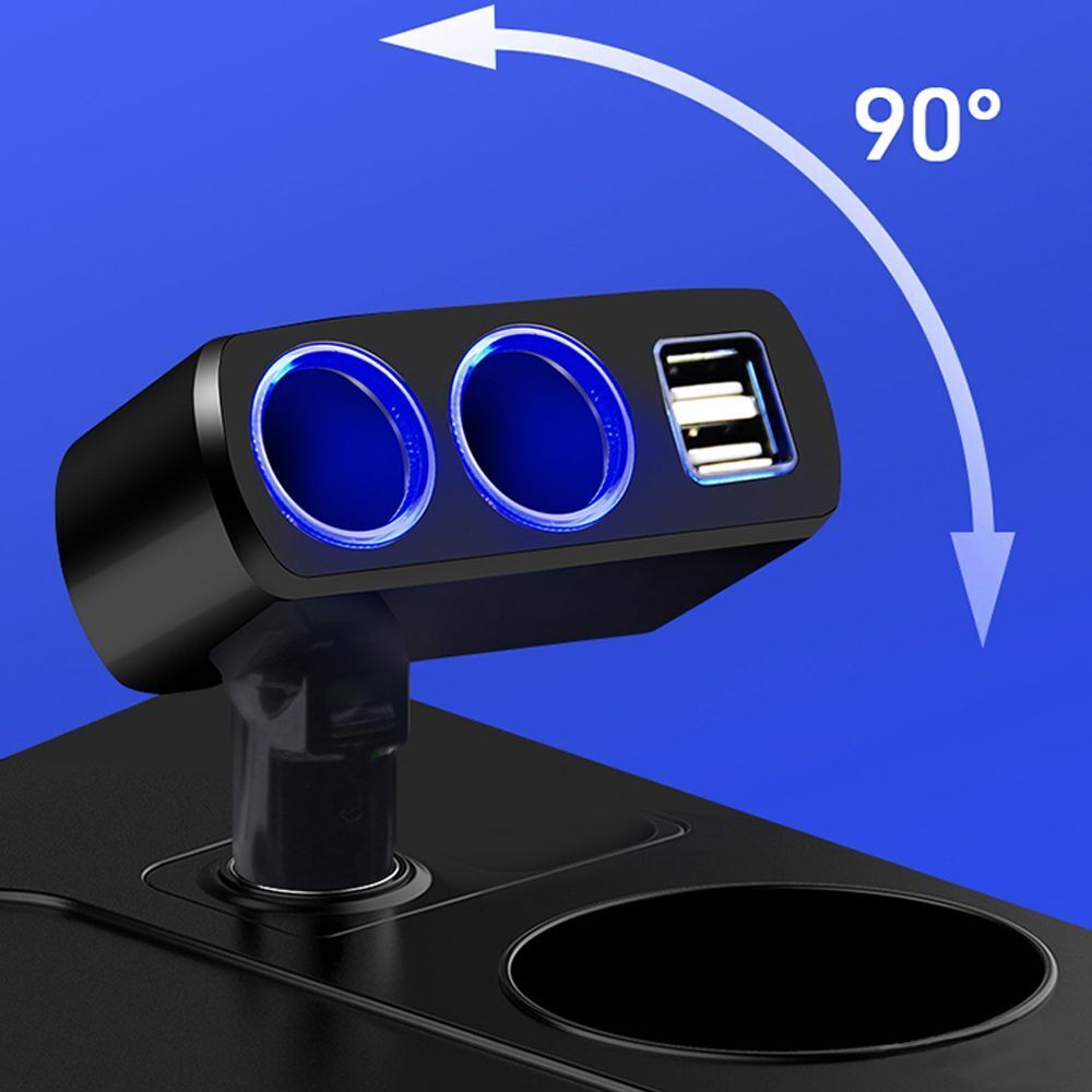 Universal Car Cigarette Lighter Car Charger Charger Plug 2 Way Dual Adapter