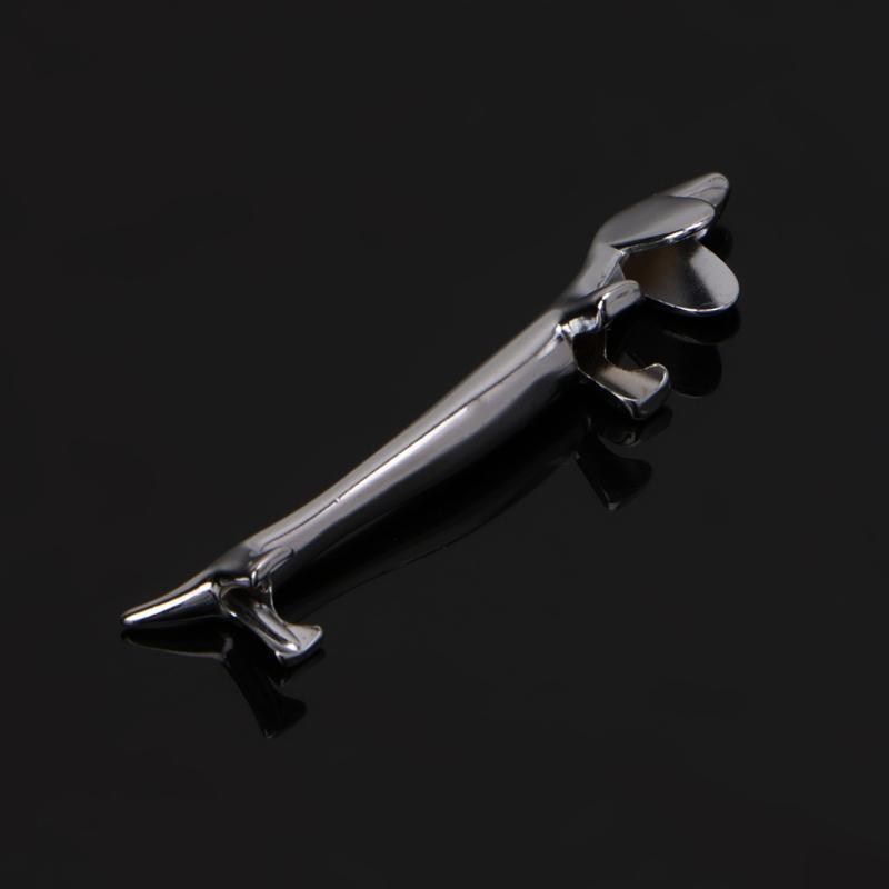 Lovely Little Dog Chopsticks Holder Rest Metal Craft Stainless Steel Decoration