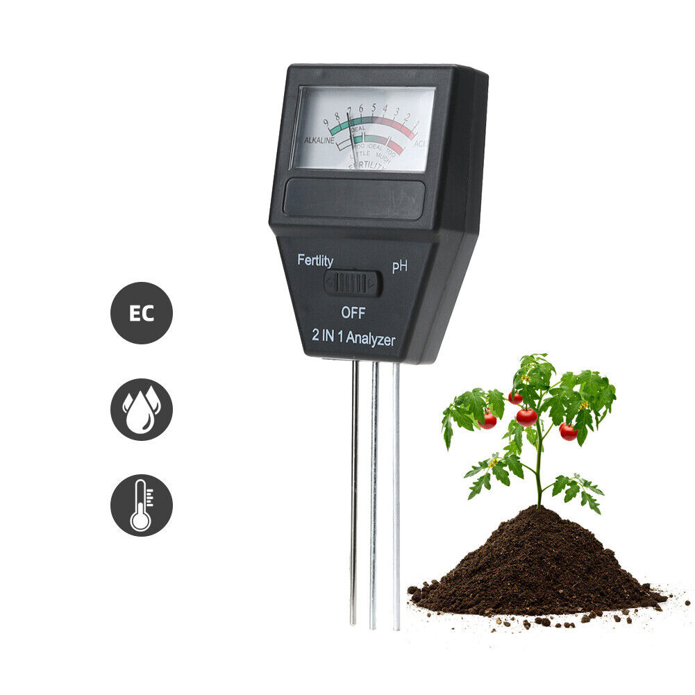 2 in 1 Moisture PH Monitor Detector Acidity Tester Fertility Acidity Tester