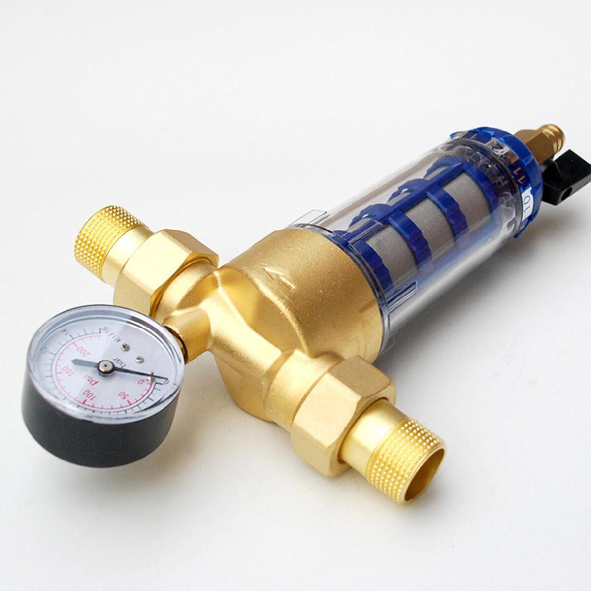 40 Micron Water Pre Filter System Spin Down Sediment for Well Water Bathroom