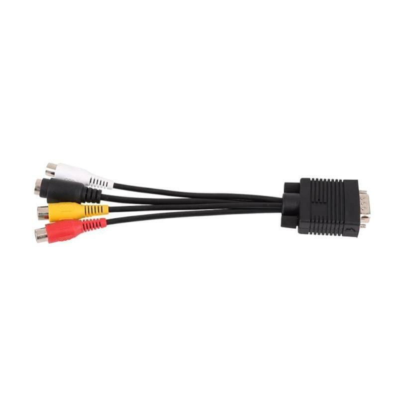 VGA SVGA to S-Video 3 RCA AV VGA to Video TV Out S-Video AV Adapter Converter