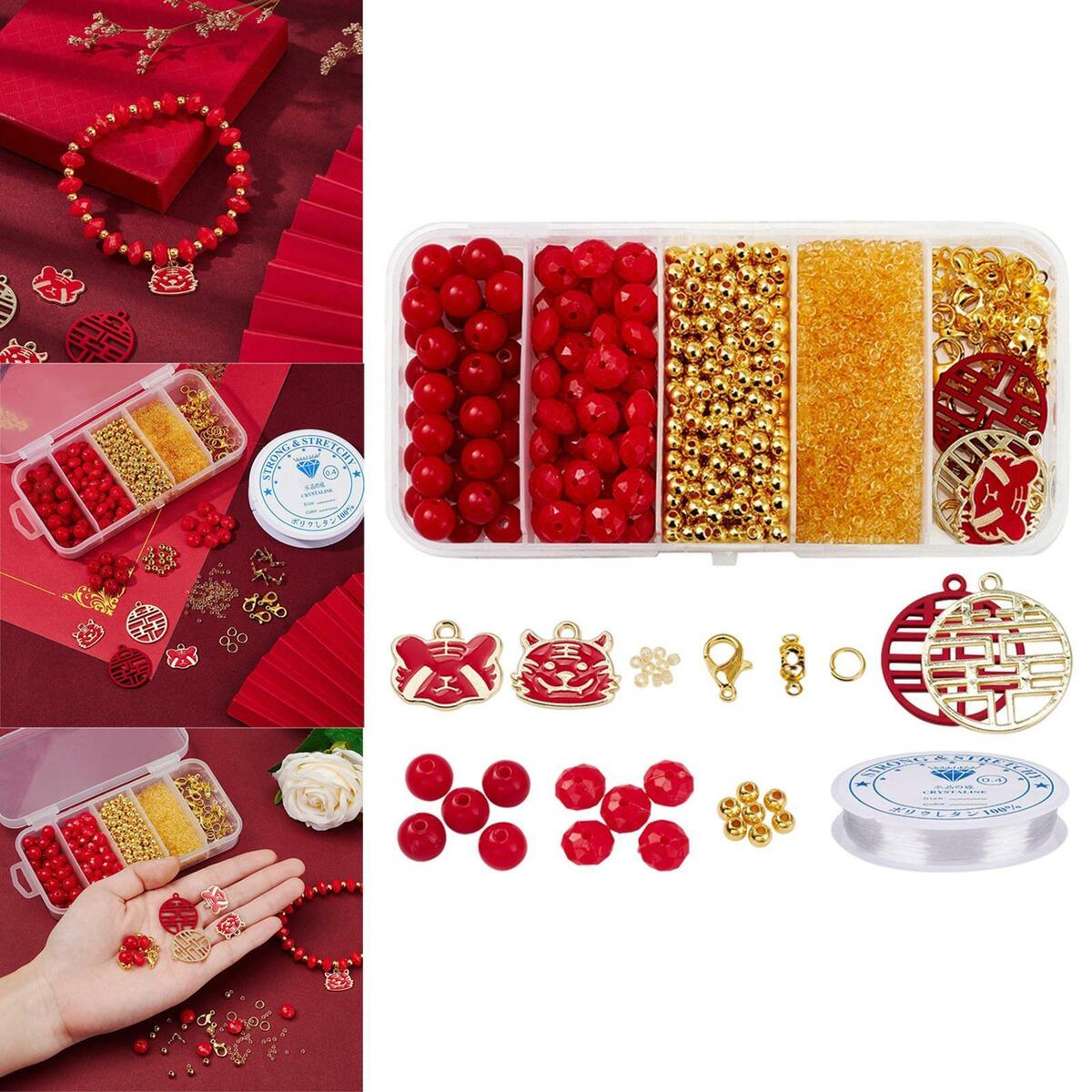 Bracelet Making Kit Assorted  with Elastic String Cords