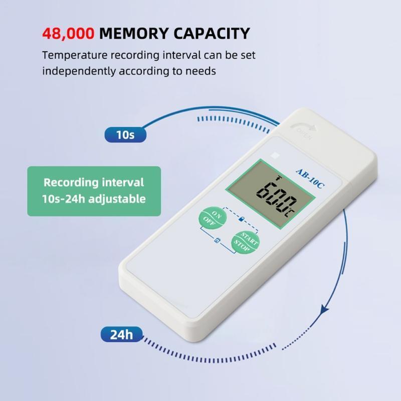 New AB-10C High Precision Digital USB Temperature Data Logger