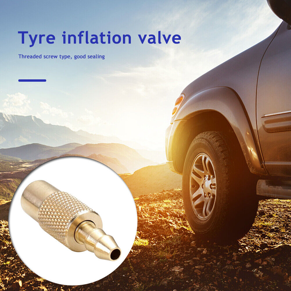 Portable Brass Car Truck Tire Inflator Valve Connector Clamp Joint Adapter