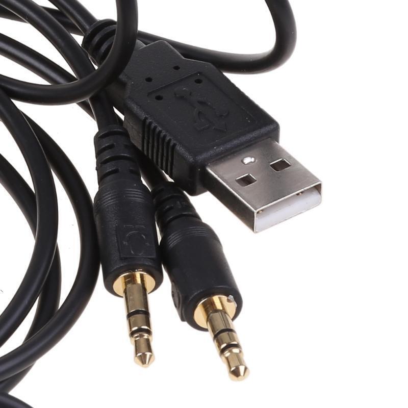 1.8m 4 in 1 Audio Cable 3.5mm Replacement Charging Cord for Arctis