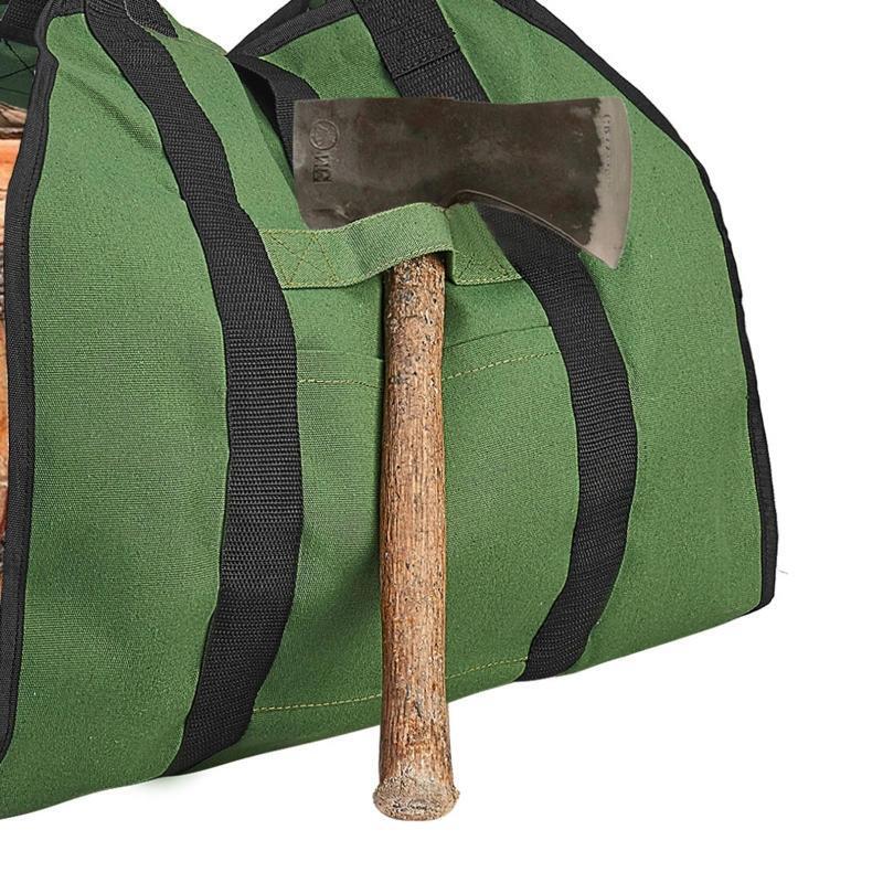 Log Carrier Bag Camping Firewood Holder Carry Storage Bag Handbag Wear-resistant