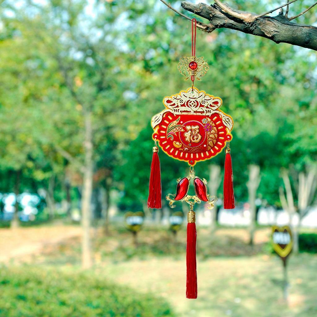 2x Chinese New Year Decorations Lucky Bags Removable  Restaurant Office