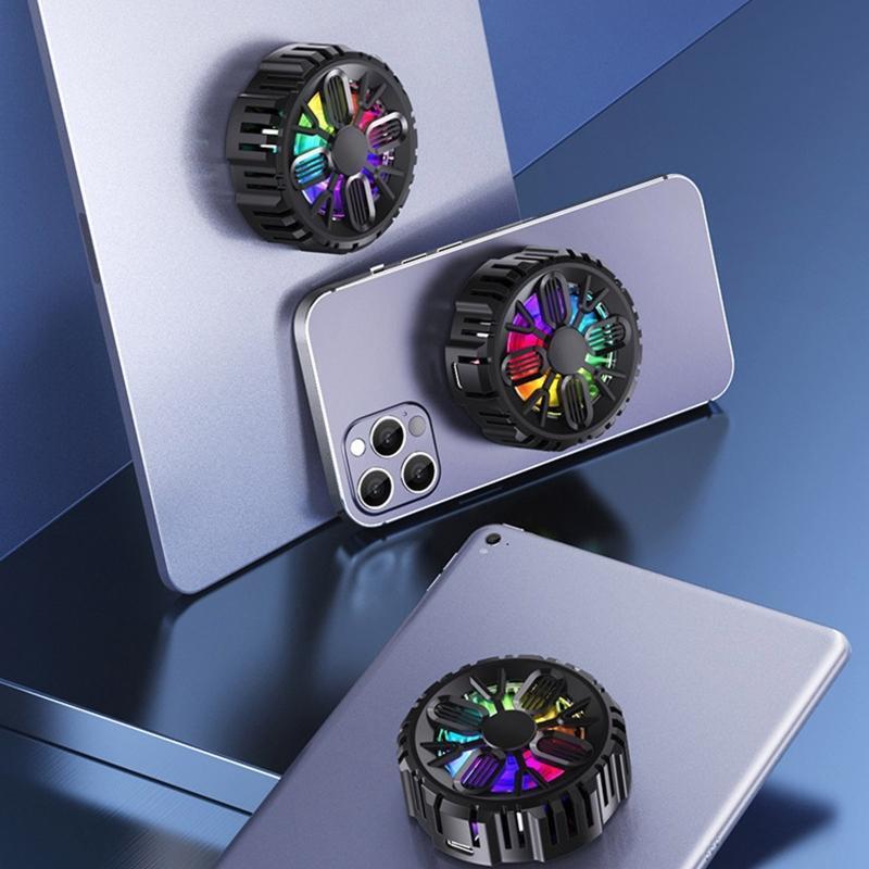 Portable Magnetic Phone Radiator Fan Cell Fast Cooling For Gaming Watching Video