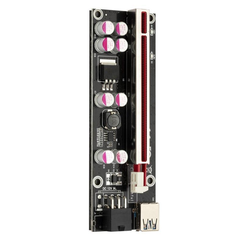 1 Set 1 to 6PCIEX1 to X16 Graphics Card Slot Adapter PCIE Riser Express Cable