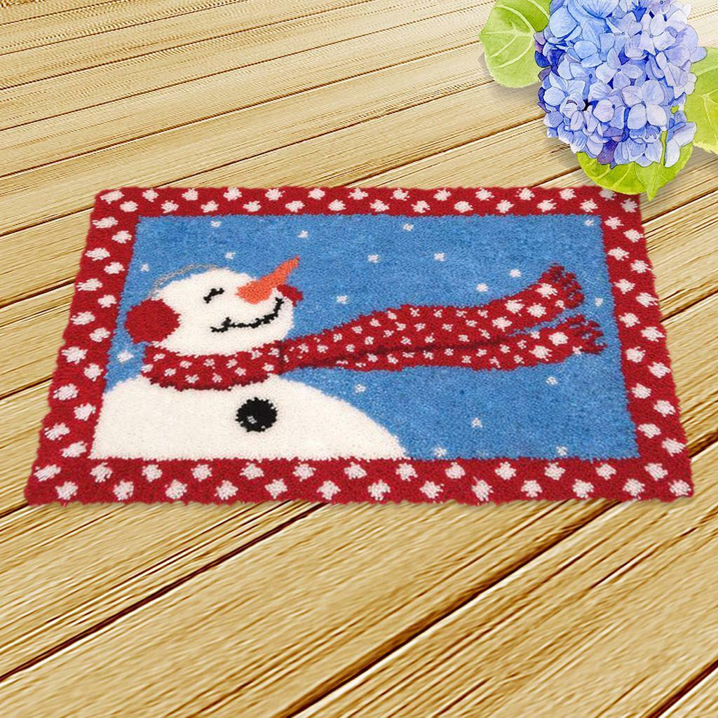 Christmas  Rug Kit with  Tools Mat Rug Making Kit 20x14in