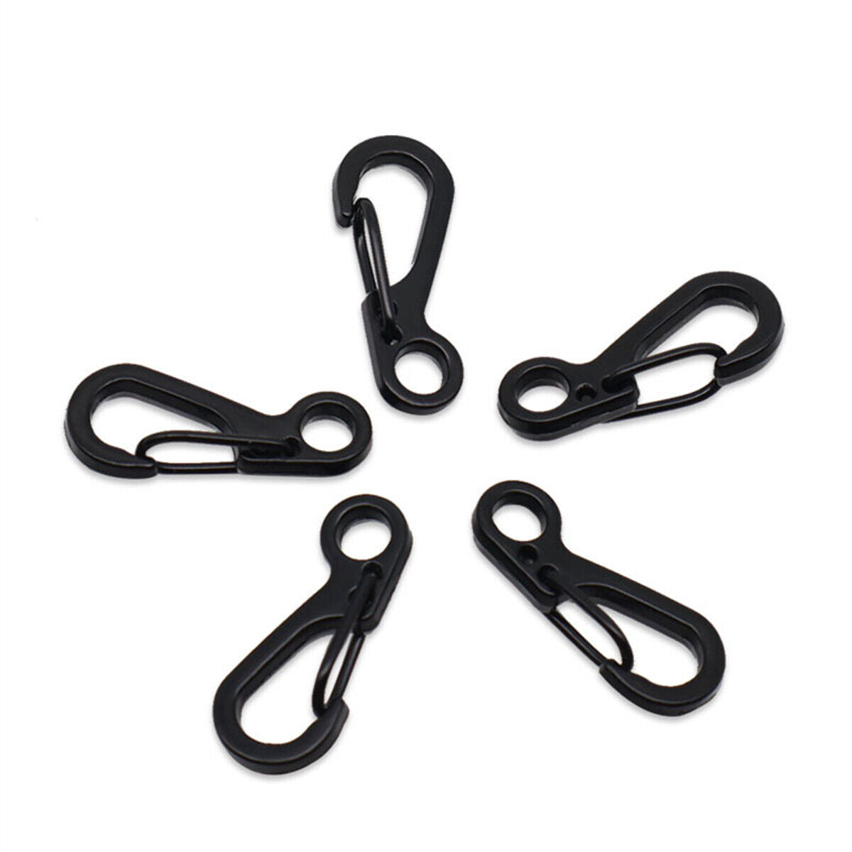 10X Mini Carabiner Zinc Alloy Key Buckle Keychain Snap Spring Clip Hook Tool DIY