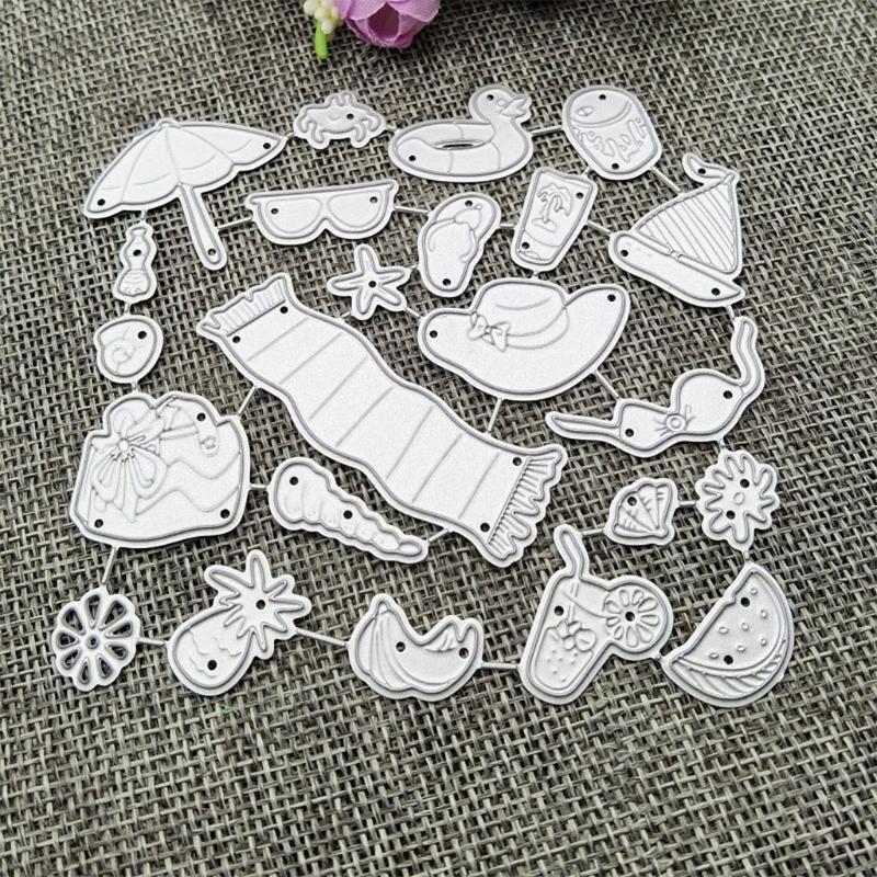 Beach Supplies Carbon Steel DIY Embossing Stencils Metal Frame Cutting Dies