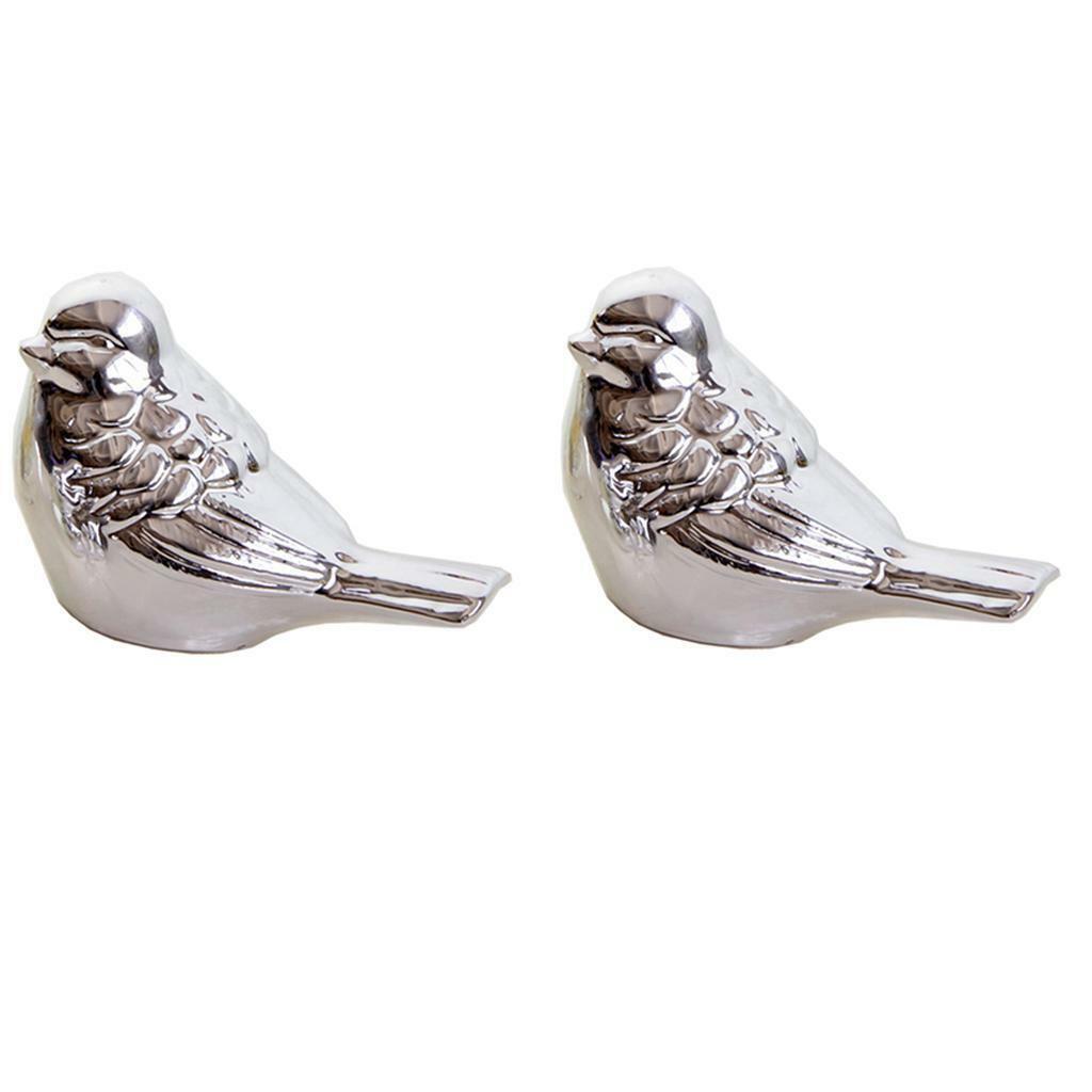 2x  Desktop Decor Plating Bird Display Nordic  Bedroom