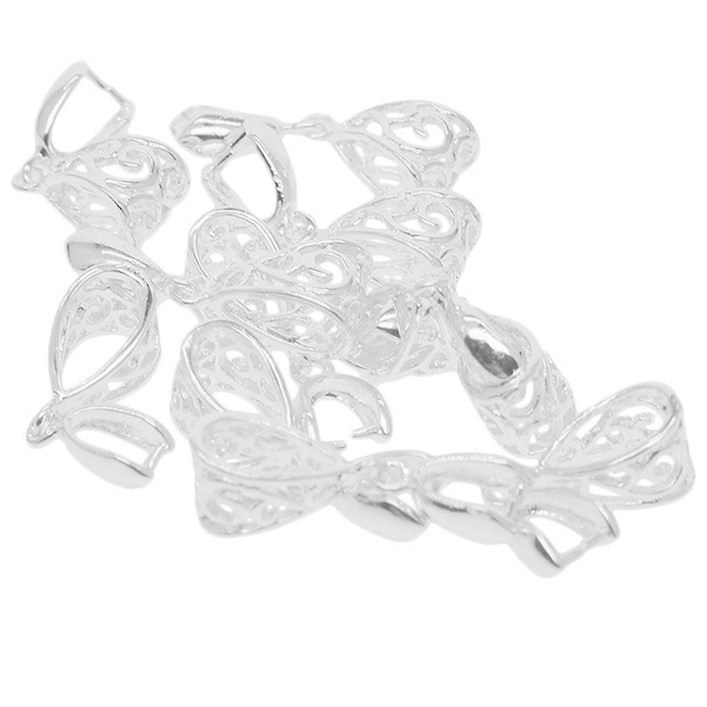 30Pack Necklace Bead Pendant Bails Connector  DIY Jewelry Making