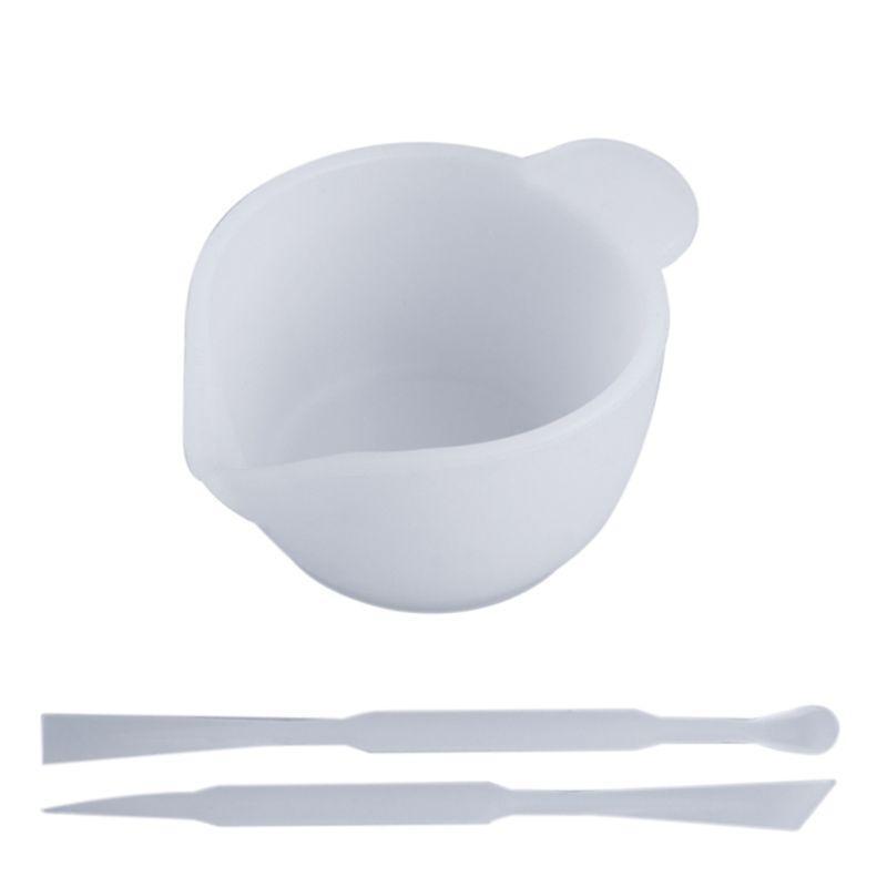 Silicone Mixing Cup Mold Material Tool Set Spoon Finger Hood for Epoxy Casting