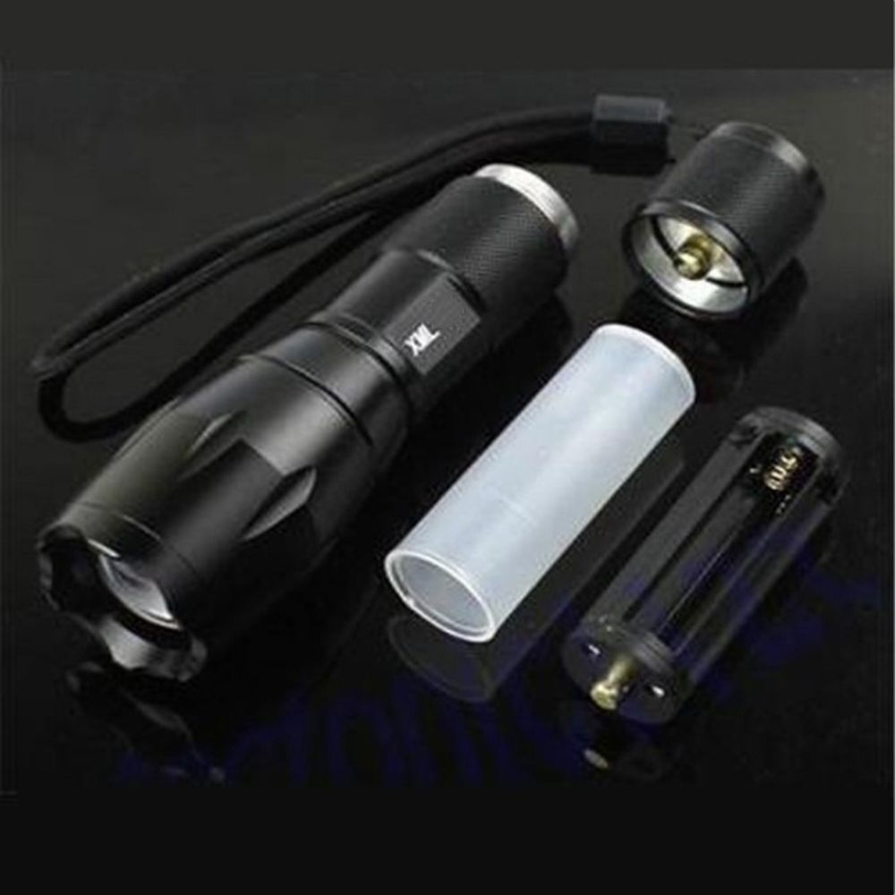 Zoomable Hiking Durable Flashlight 500 Lumen LED E17 XM-L  Waterproof Torch
