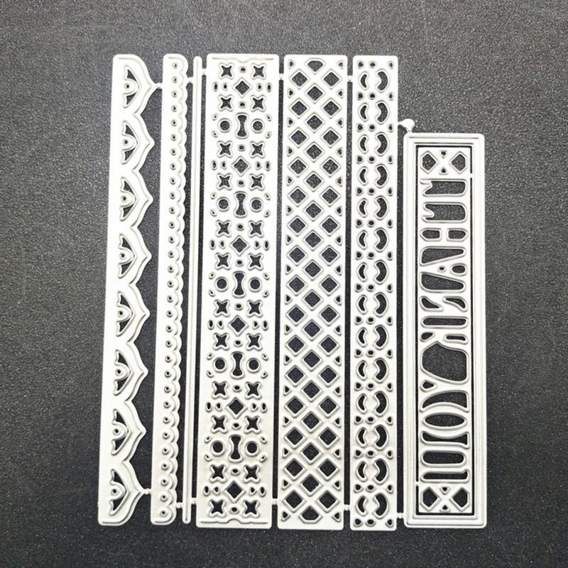 Ruler Metal Cutting Dies Stencil Scrapbooking DIY Album Stamp Paper Card