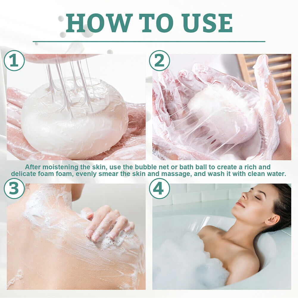 Silk Protein Soap Oil Control Face Deep Cleansing Pores Mites Acne Remover