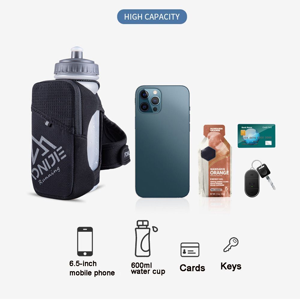 Sports for Running Handheld Case Tote Bag Sleeve Holder Water Bottle Pouch