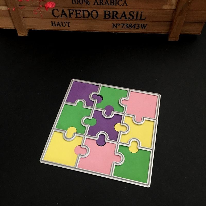 Puzzle DIY Metal Cutting Dies Stencil Template Scrapbook Album Paper Card Craft