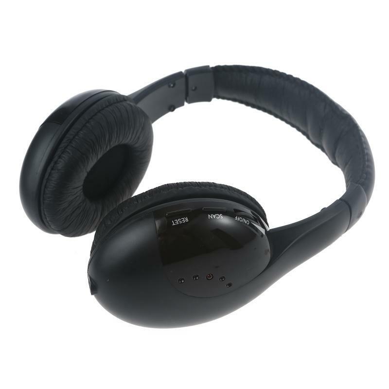 5 In 1 Wireless Stereo Headset Headphone Transmitter FM Radio For TV DVD MP3 PC
