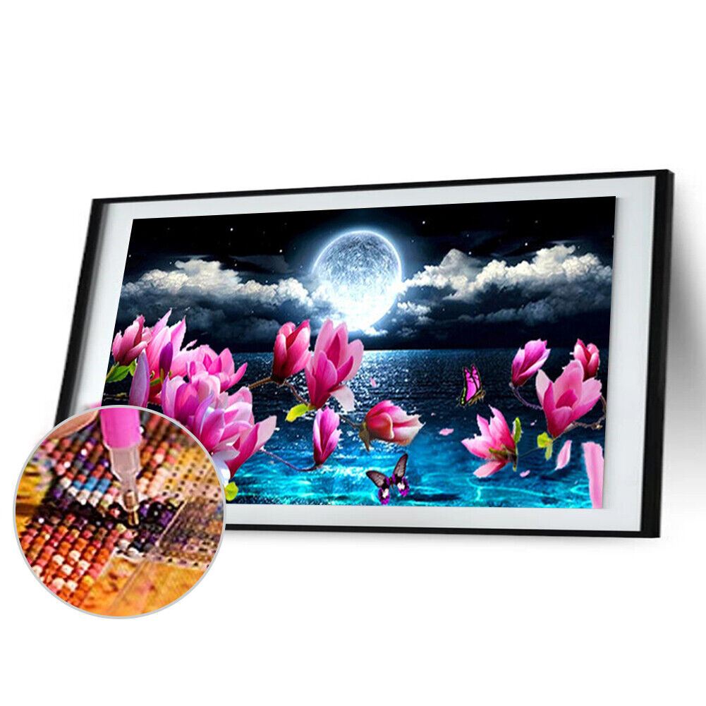 5D Diamond Painting Magnolia Picture Full Drill Art Home Wall Decor (A4158)
