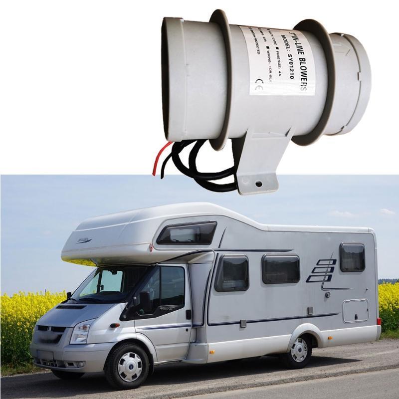 Round Duct Fan Booster Exhaust Ventilator Vent Air Extractor for Motorhome RV