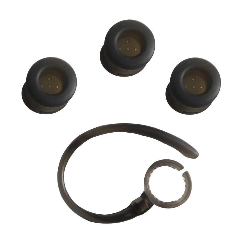 Black Round earplugs-Earhook Set for    FLIP HZ720 H17txt Series