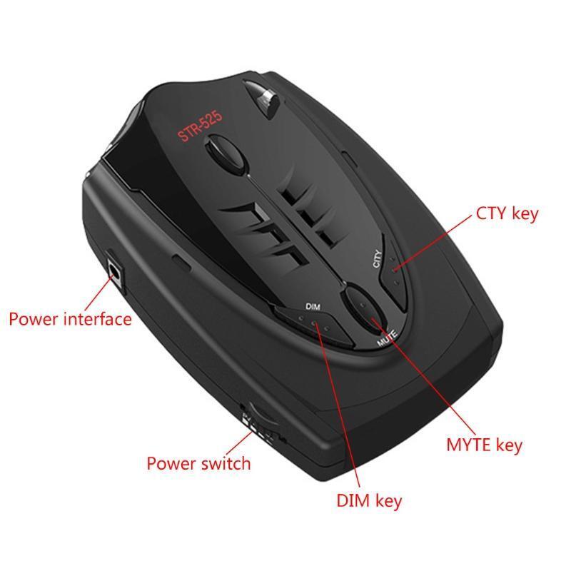 12V Auto Car Anti Ra dar Detector Voice Alert Vehicle Antiradar Alarm Warning