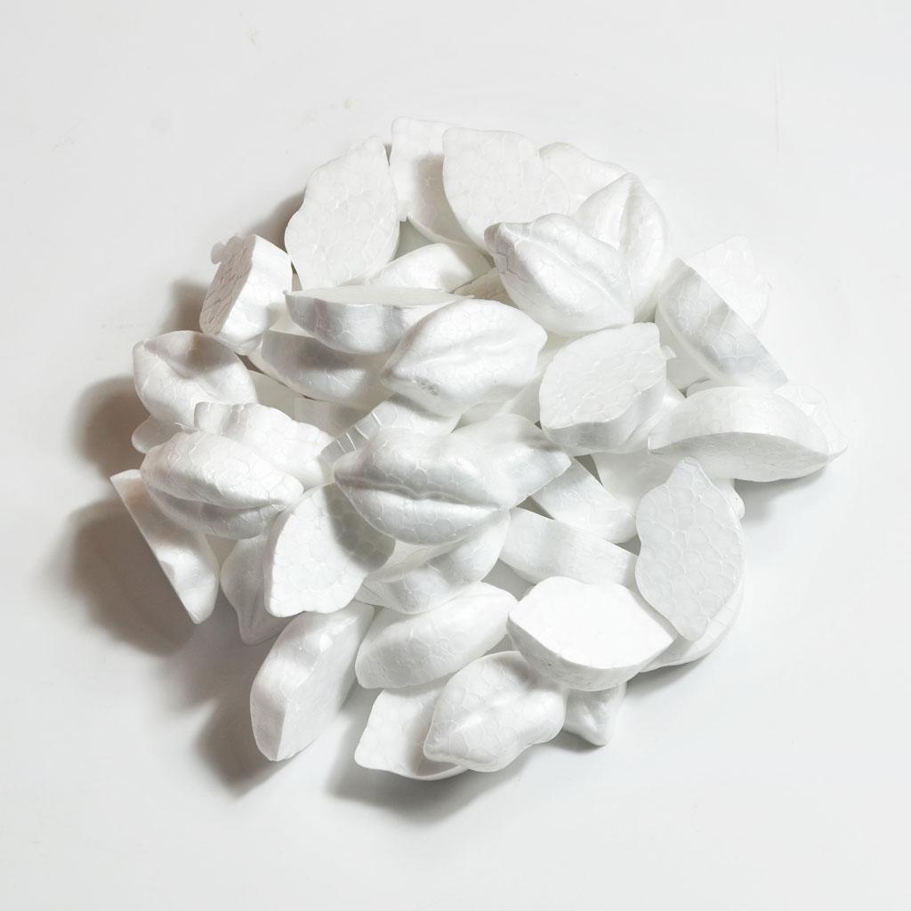 50 Pieces Lip Shape Polystyrene Styrofoam Foam for Kids DIY Craft 30x50mm