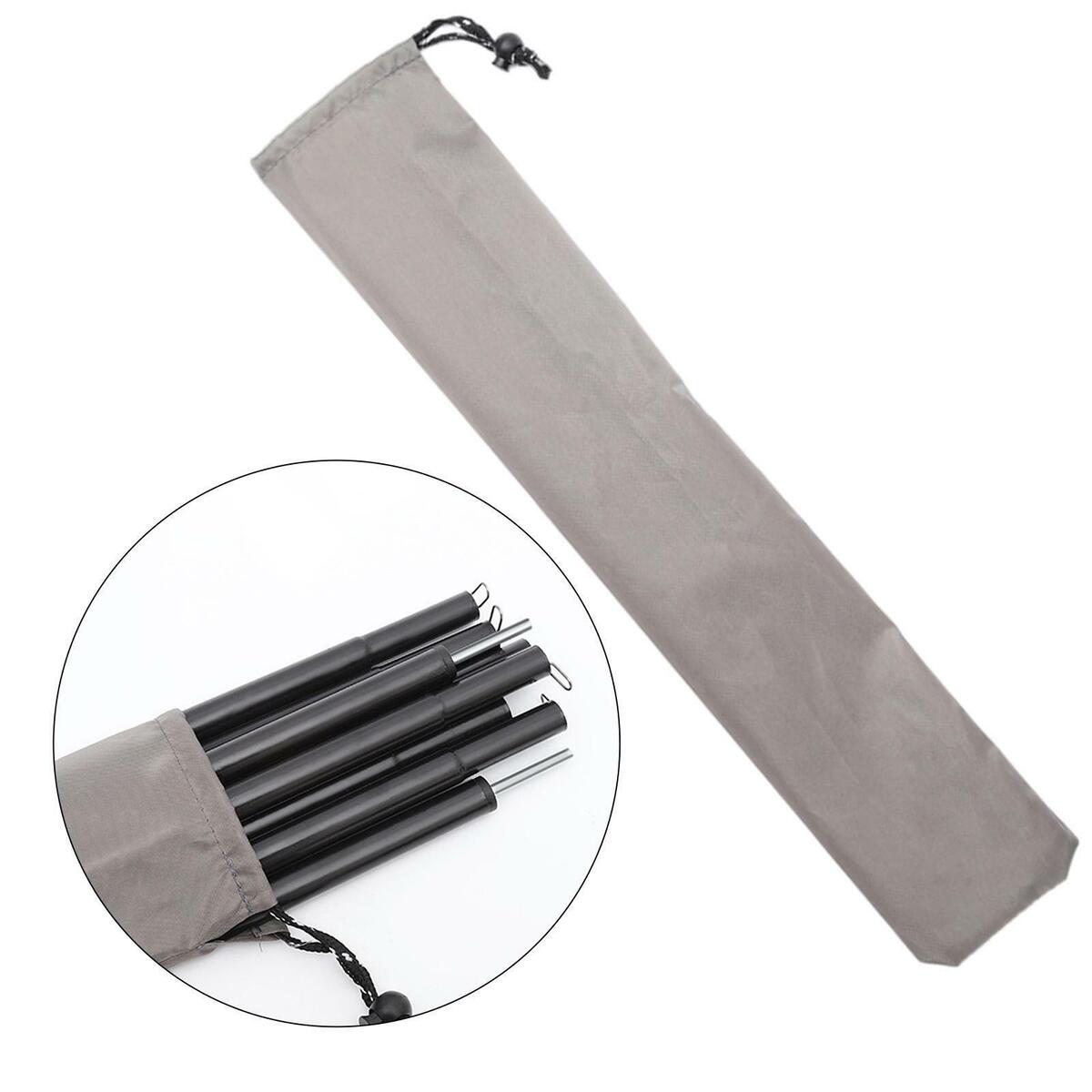 Stakes Storage Pouch Ground Pegs Awning Poles Carrying Bag for Trekking
