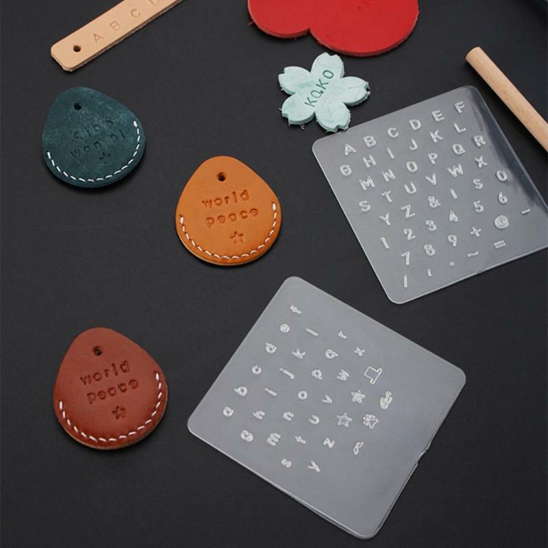 3Pcs Letter Number Leathercarft Stamping Tools Alphabet Stamps Handle Punch Kit