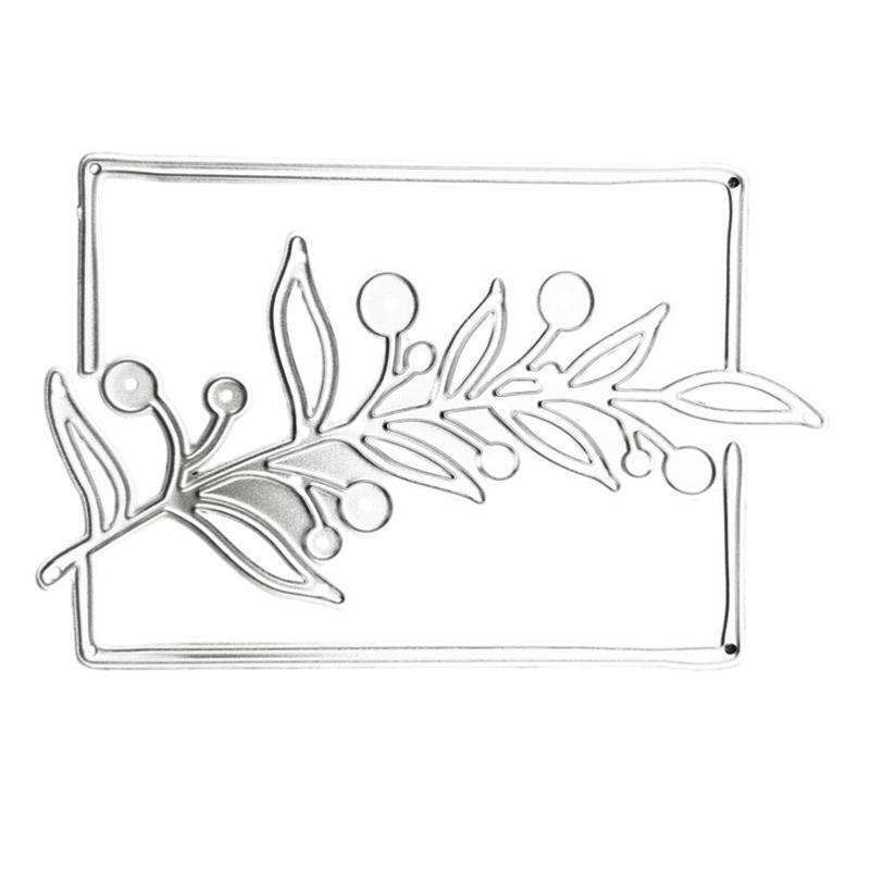 Tree Metal Die Cuts Plants Lace Border Carbon Steel Cutting Dies for Crafts