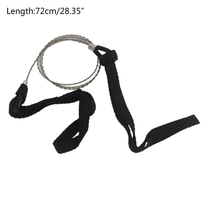 28 In/ 72cm Wire Saw Rope Chain Saw Emergent Survival Camp Hike Outdoor Hunt