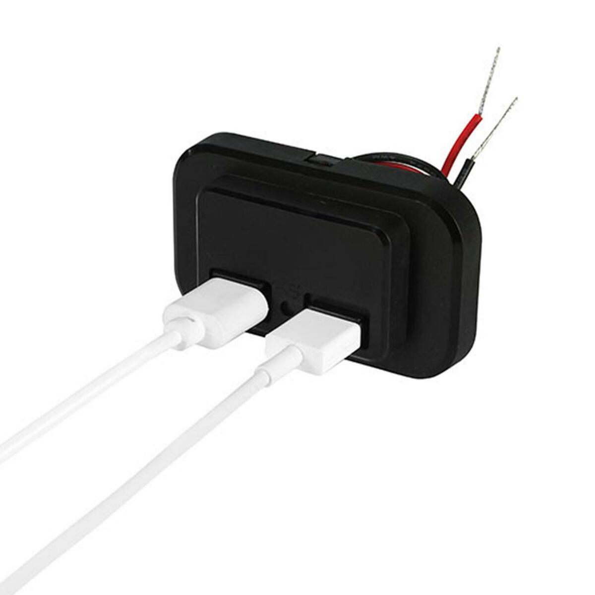 Dual USB Port Durable Universal  Socket for Automotive RV Marine