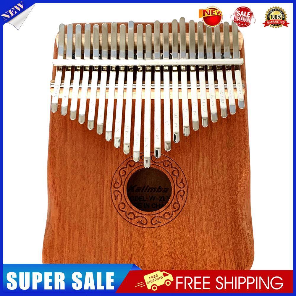 Mahogany 21 Key Kalimba Thumb Piano Mbira Musical Instrument for Beginners