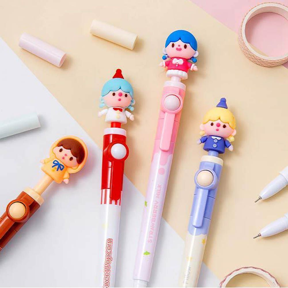 Supplies Stationery Signature Gel Pens Black Ink Rotating pen Cartoon Pencils
