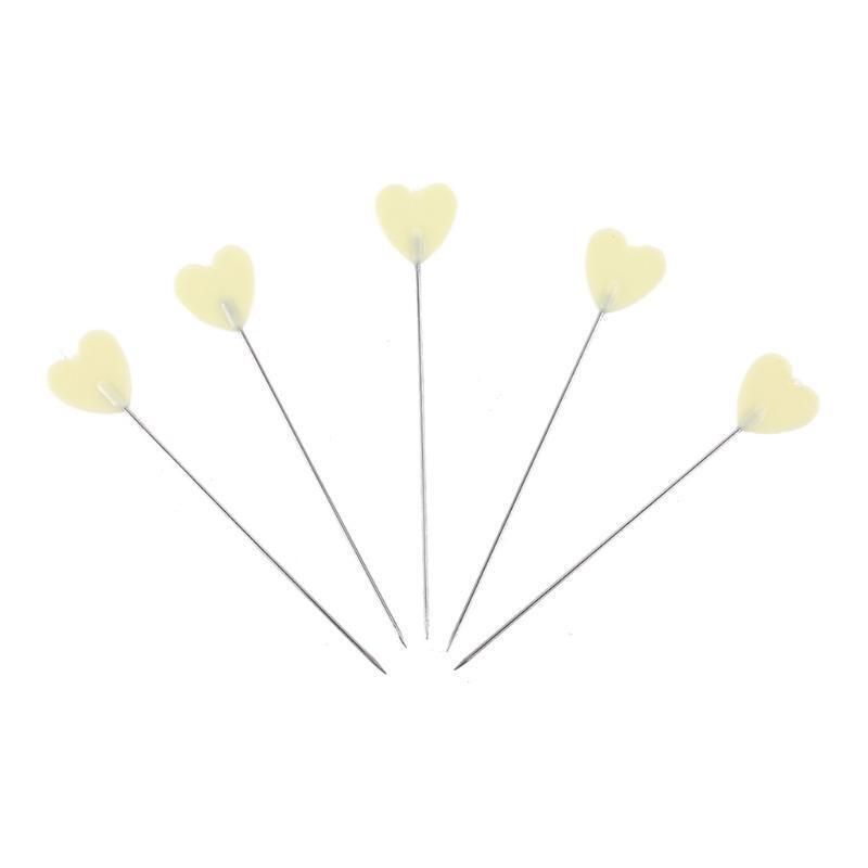 200pcs Heart Dressmaker Pins Needles Jewelry Making Tools DIY Quilting Sewing