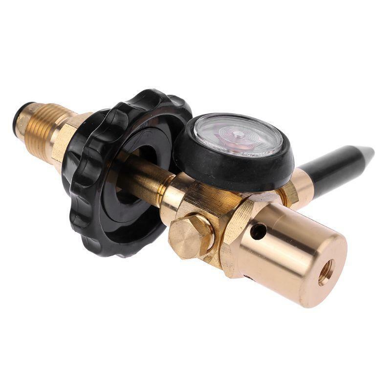 Brass Helium Latex Pressure Reducer With Pressure Gauge For G5/8 Tank Balloon