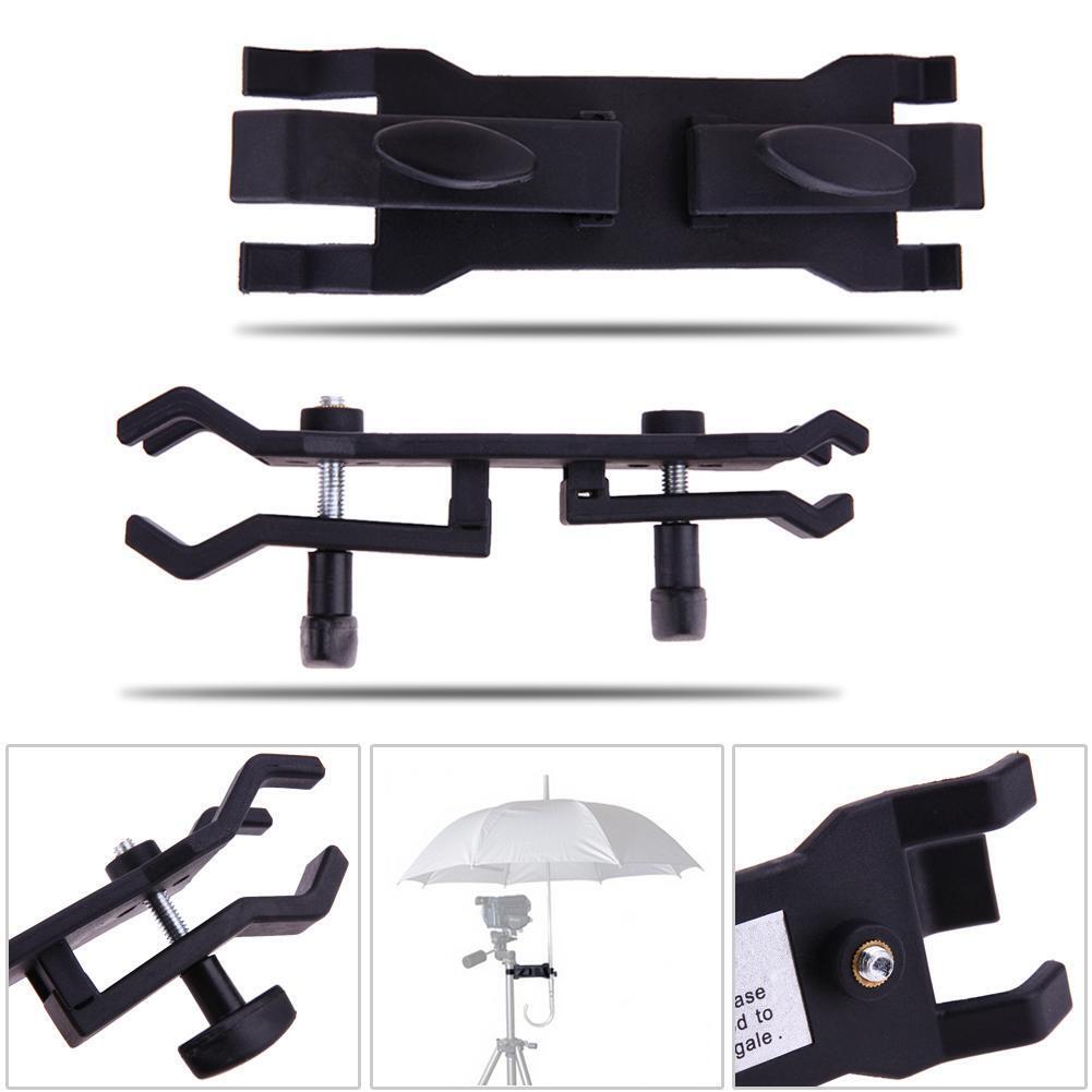 Photographic Camera Umbrella Clamp Light Stand Tripod Holder Clip Bracket