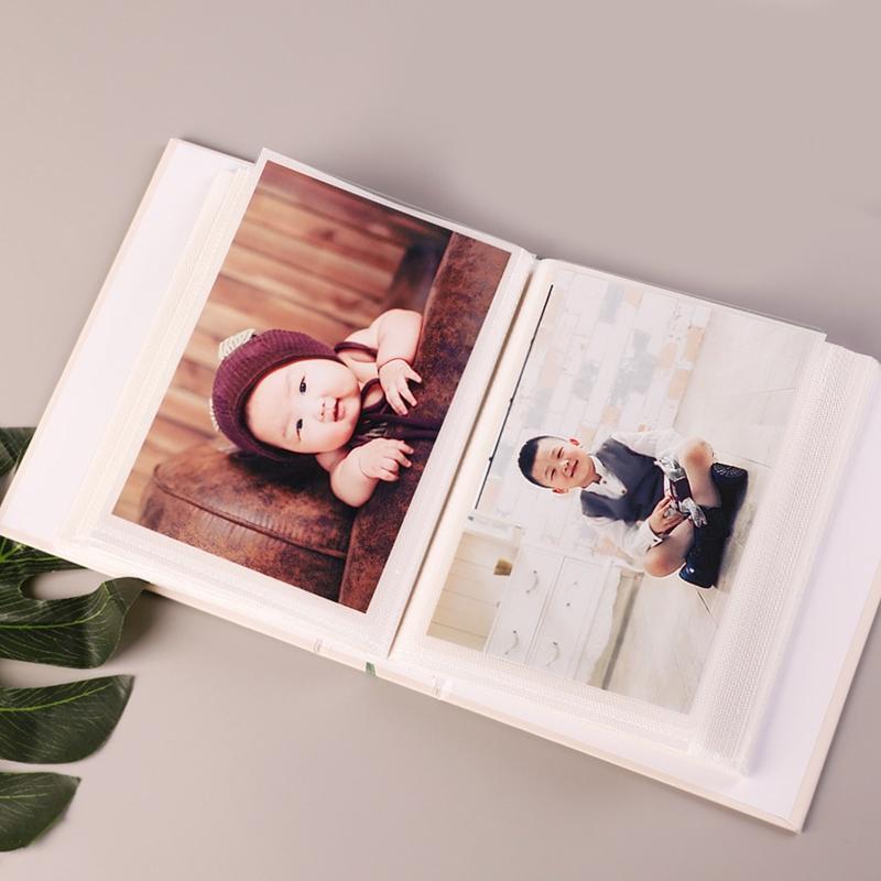 Green Leaf Photo Album 6 Inches 100 Pockets Insert Page Summer Fresh Style