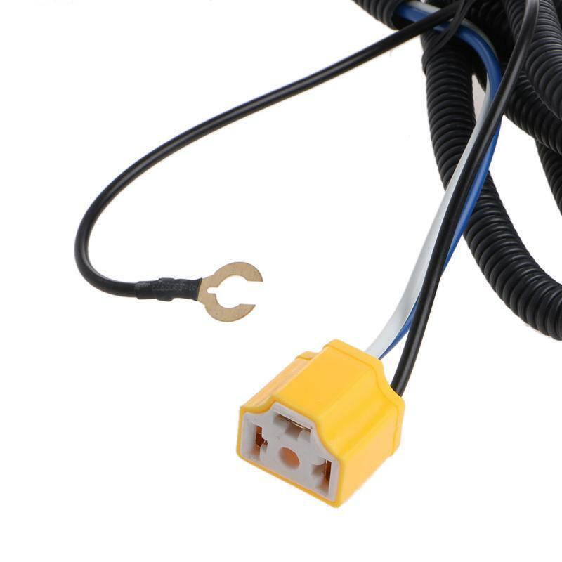 H4 Headlight Fix Dim Light Relay Wiring Harness System 2 Headlamp Light Bulb