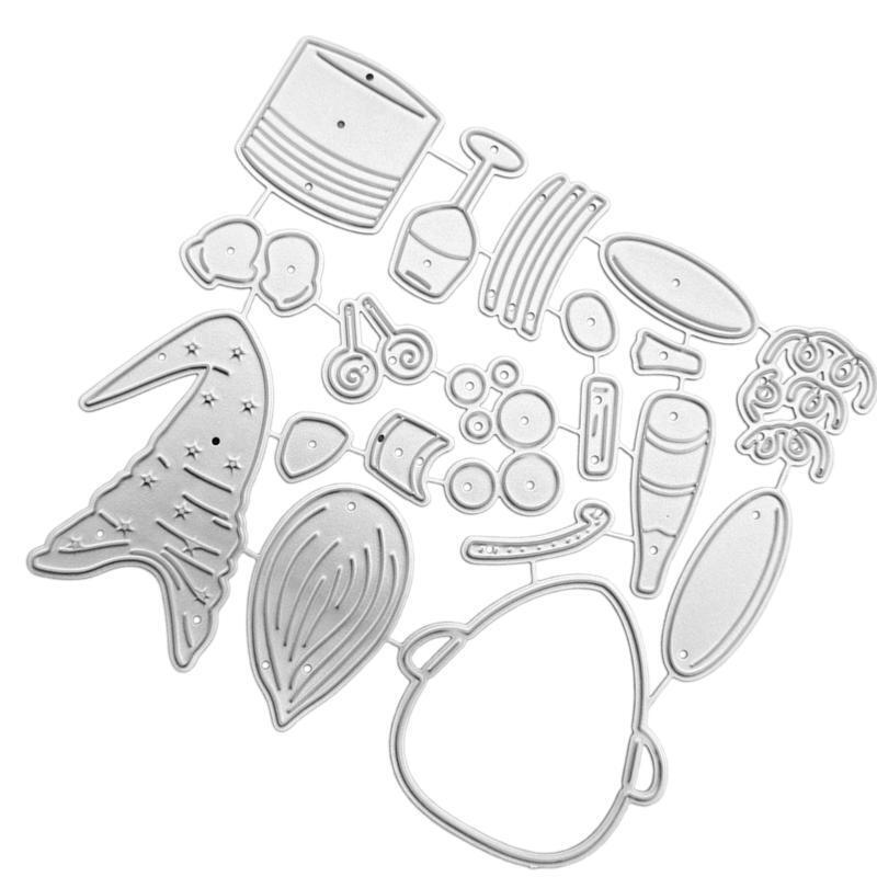 Gnome Metal Cutting Dies Stencil DIY Scrapbooking Album Paper Card Template Mold