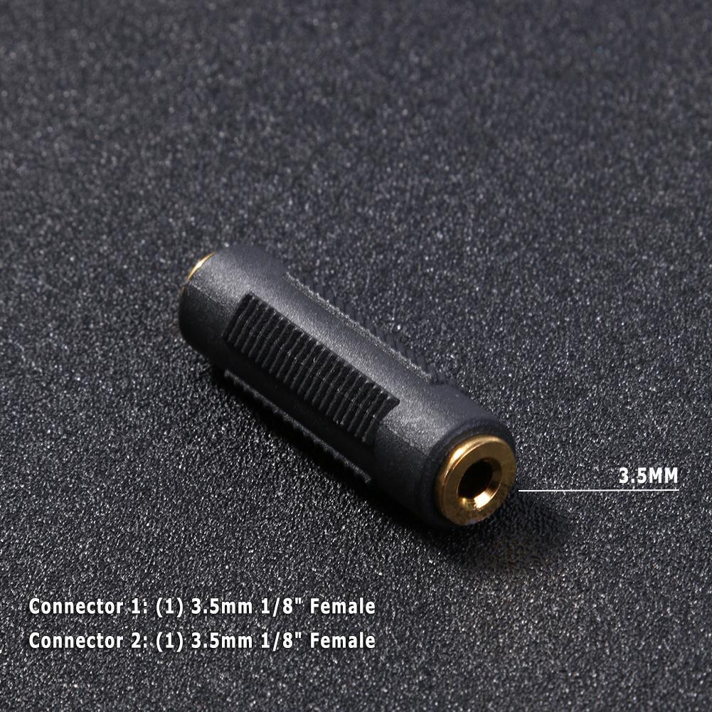 3.5mm Female to 3.5 mm Female Connector F/F Stereo Audio Coupler Adapter