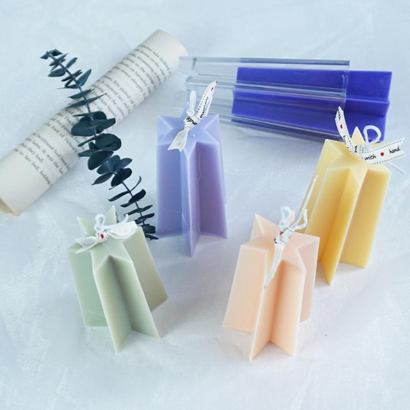 Six-pointed Star Tower Candle Mold Handmade Plastic Aromatherapy Candle Making