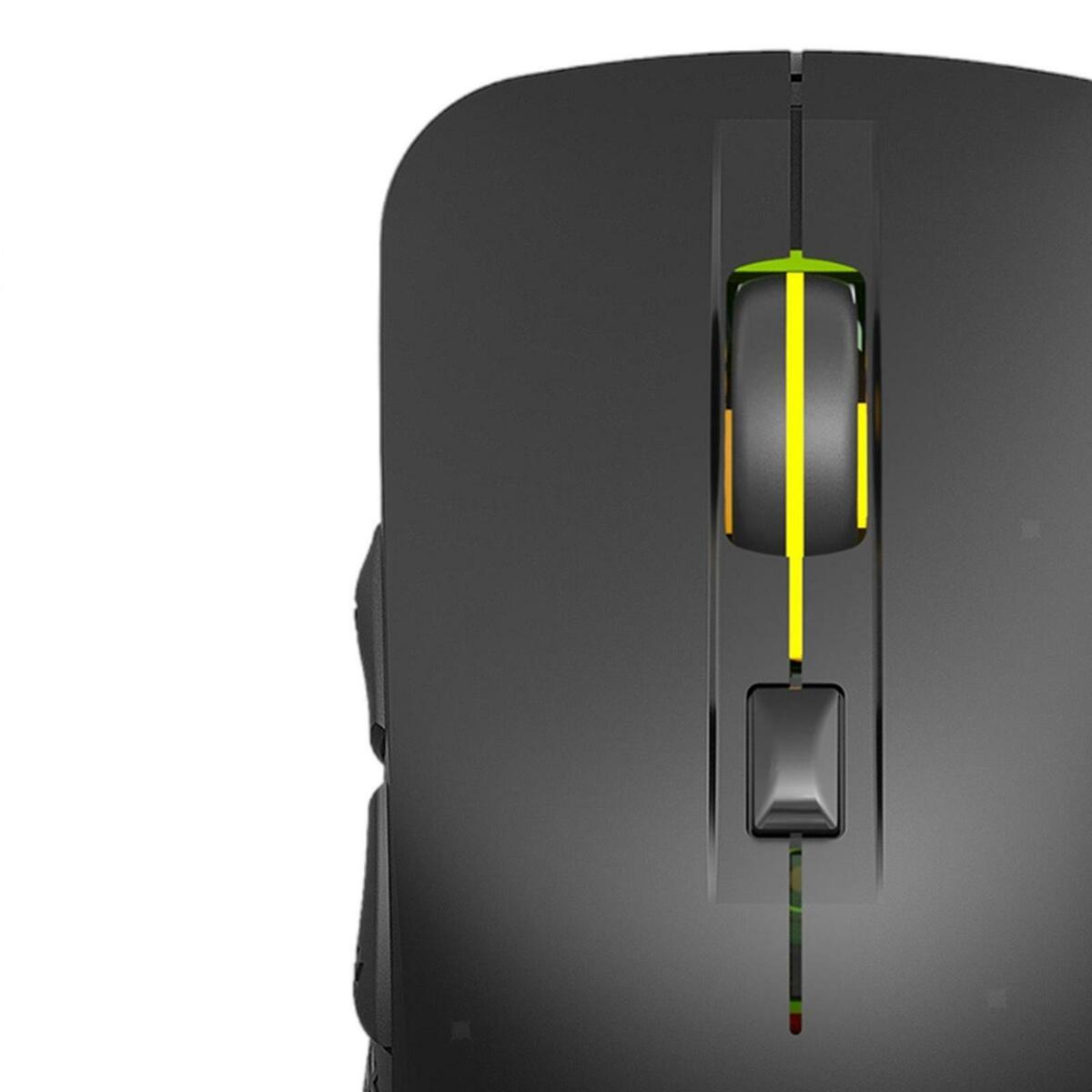 Dual Modes  Mouse  for Laptop PC 500mAh 2400DPI Black