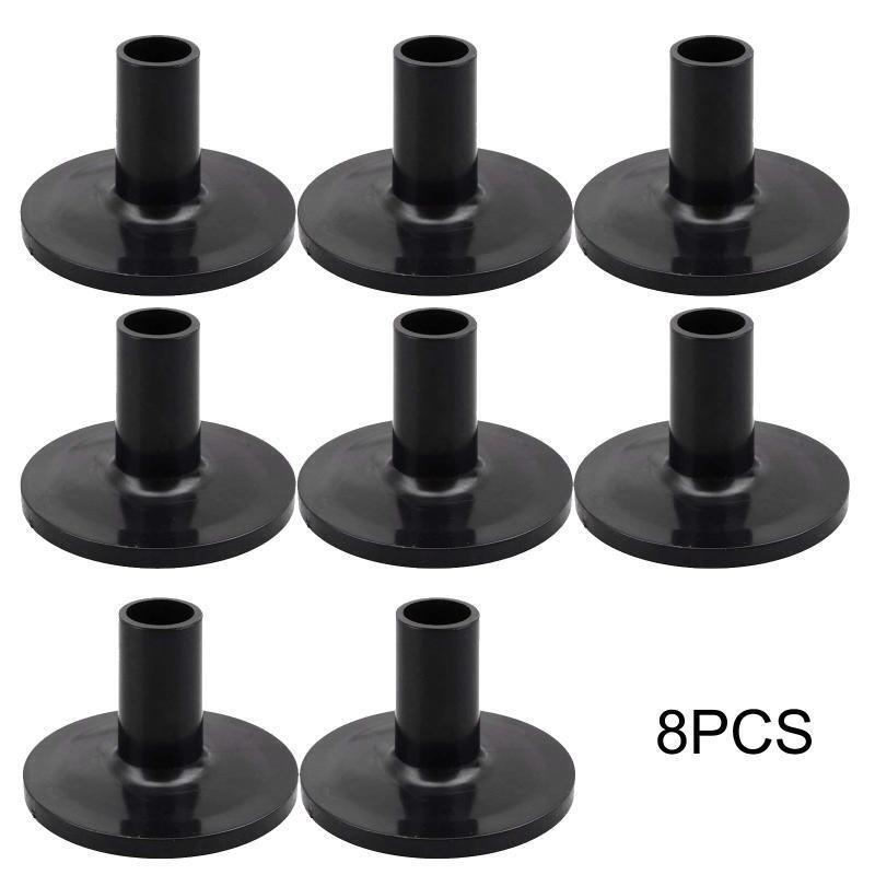 8 Pieces/set Plastic Long Cymbal Sleeves with Flange Base for Drum Set