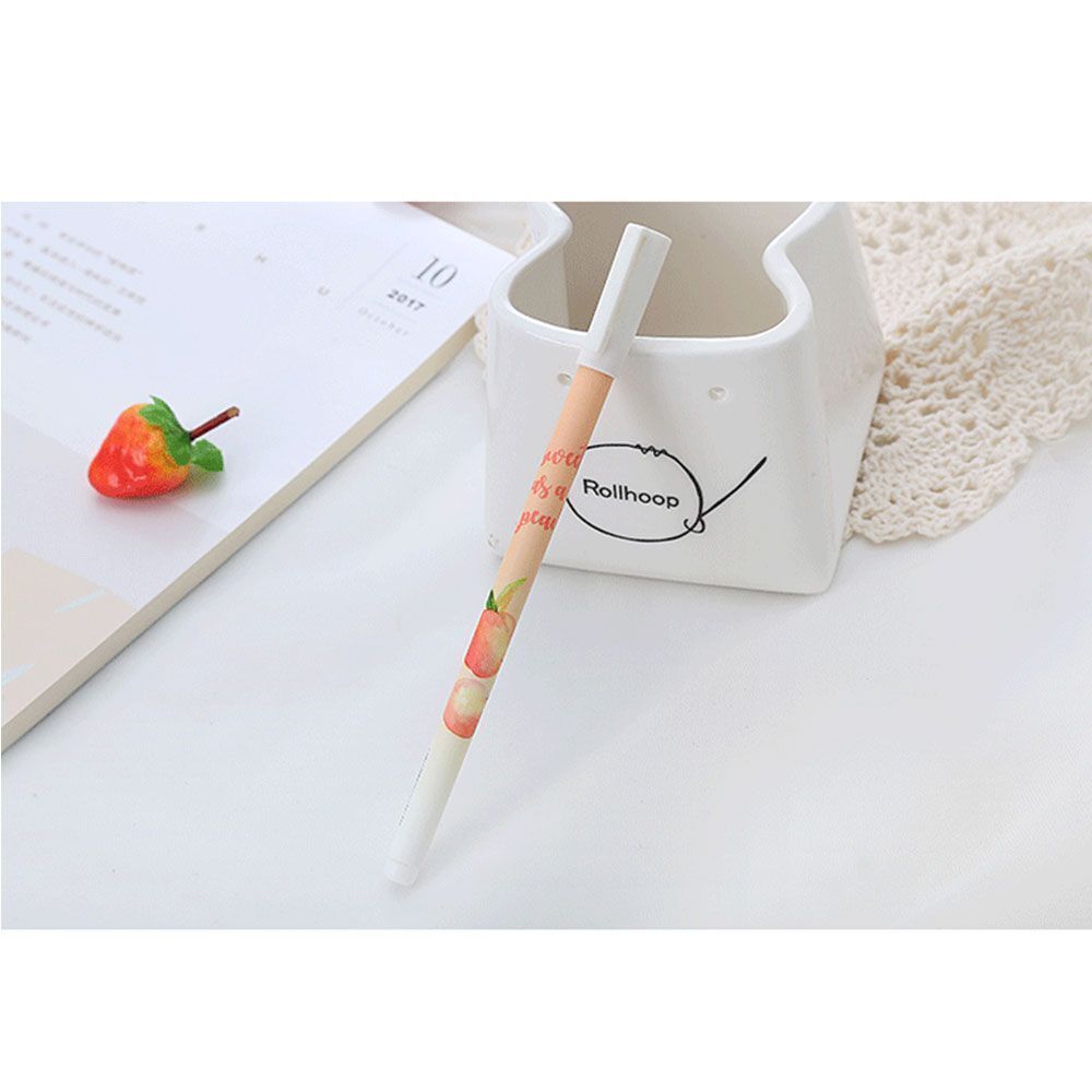 Gifts School Cute Office Supplies Student Peach Pattern Stationery Gel Pen